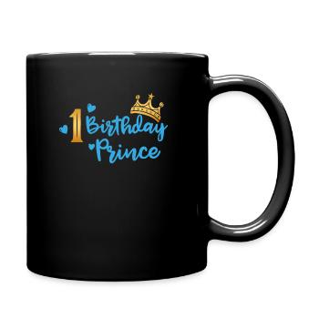 Anniversaire du Prince 1er anniversaire garçon garçon cadeau - Mug uni - noir - Droite