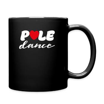 Pole Dance Pole Fitness Pole Dancer Geschenk - Tasse einfarbig - Schwarz - Rechts