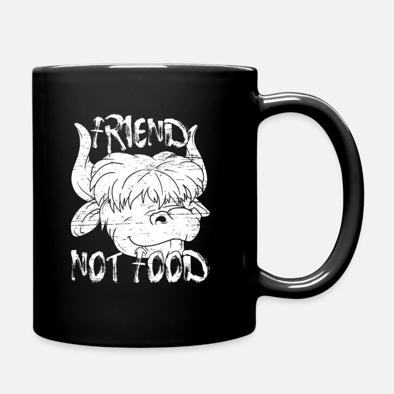 Ami végétalien pas de nourriture - Mug uni - noir