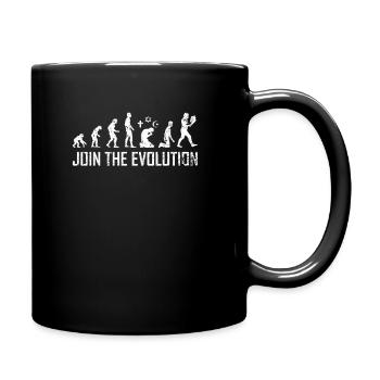 Atheist Evolution Wissenschaft Darwin Atheismus - Tasse einfarbig - Schwarz - Rechts