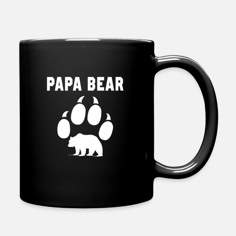 Papa ours - Mug uni - noir