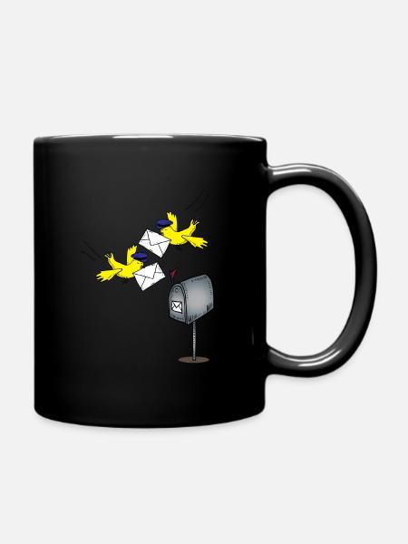 Lettre oiseau comme cadeau de postier de profession - Mug uni - noir