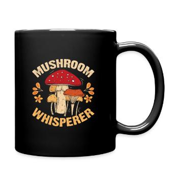 Mushroom Whisperer Mushroom Collector Nature Gift - Full Colour Mug - black - Right