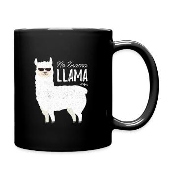 No drama llama - Full Colour Mug - black - Right
