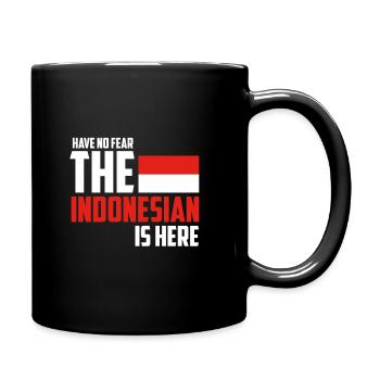 Indonesien - Tasse einfarbig - Schwarz - Rechts