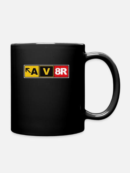 AV8R cadeau pilote de surveillance avion pilote - Mug uni - noir