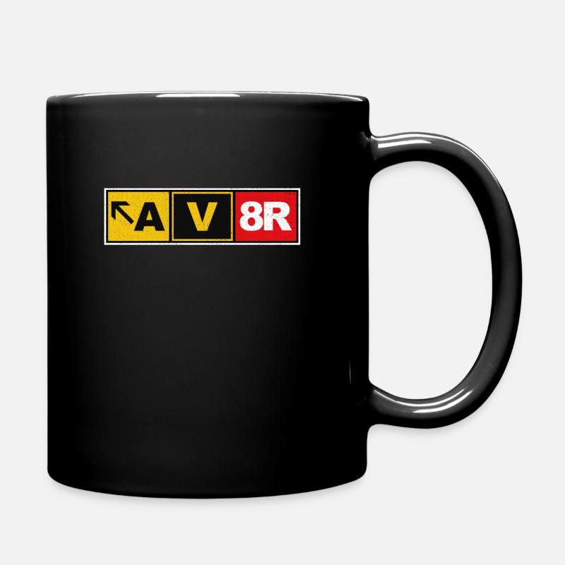 AV8R cadeau pilote de surveillance avion pilote - Mug uni - noir