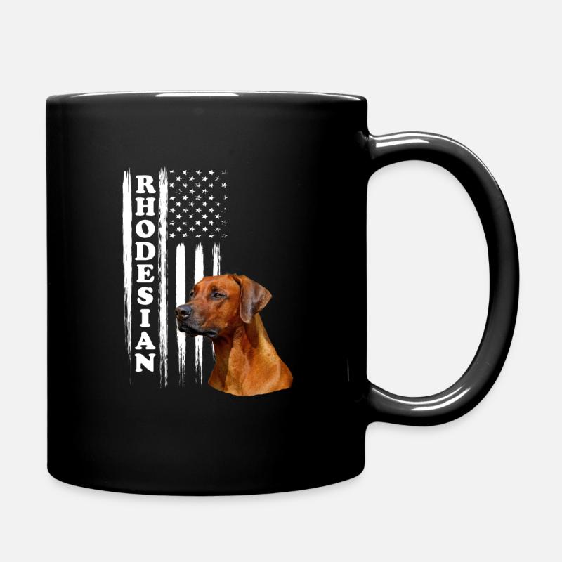 Rhodesian Ridgeback - Tasse einfarbig - Schwarz