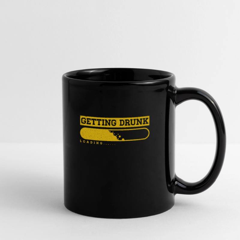 Getting Drunk Loading Alcohol Drinking Bar Gift Full Colour Mug