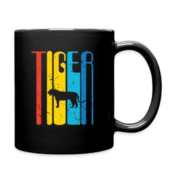 tigre - Mug uni - noir - Droite