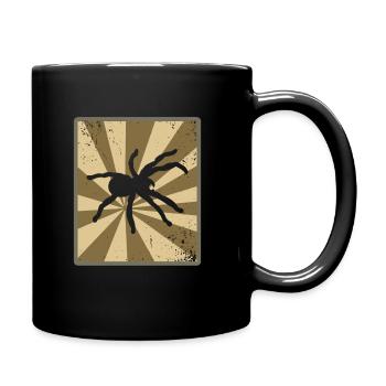 Spider retro - Full Colour Mug - black - Right