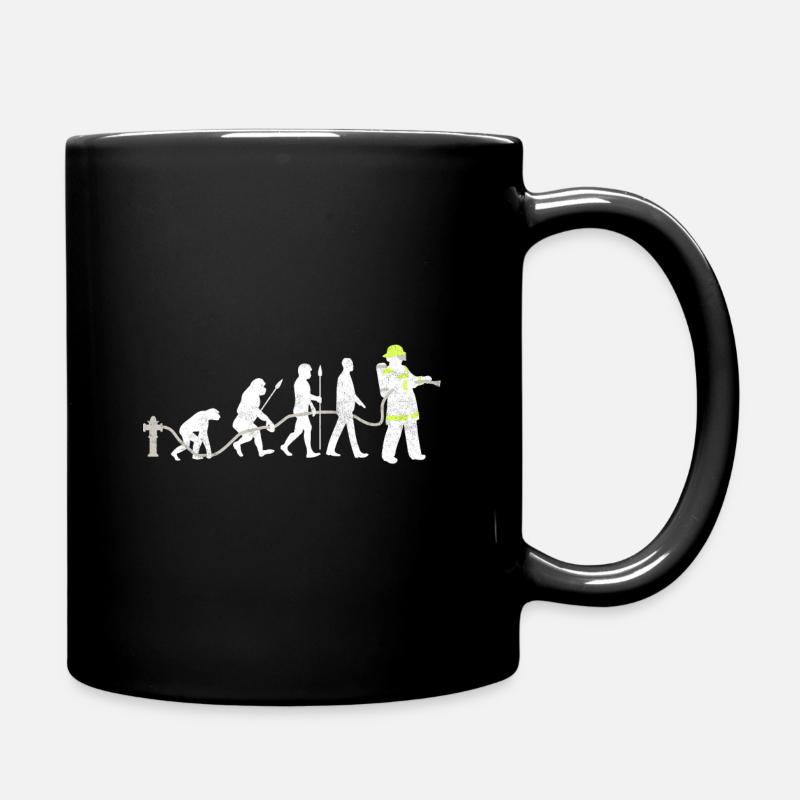 feuerwehr feuerwehrmann geschenk freiwillig - Tasse einfarbig - Schwarz