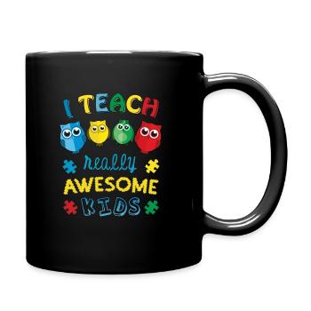 Autism Teacher Autism Awareness - Full Colour Mug - black - Right