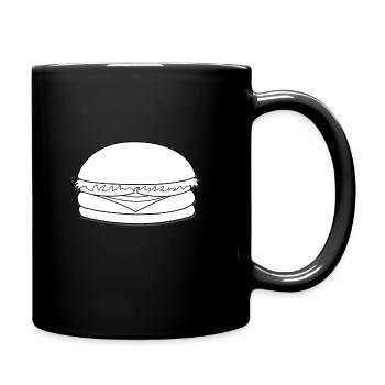 burger - Full Colour Mug - black - Right