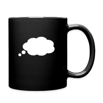 thought bubble - Full Colour Mug - black - Right