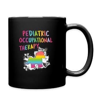 Pädiatrische Ergotherapie OT - Tasse einfarbig - Schwarz - Rechts