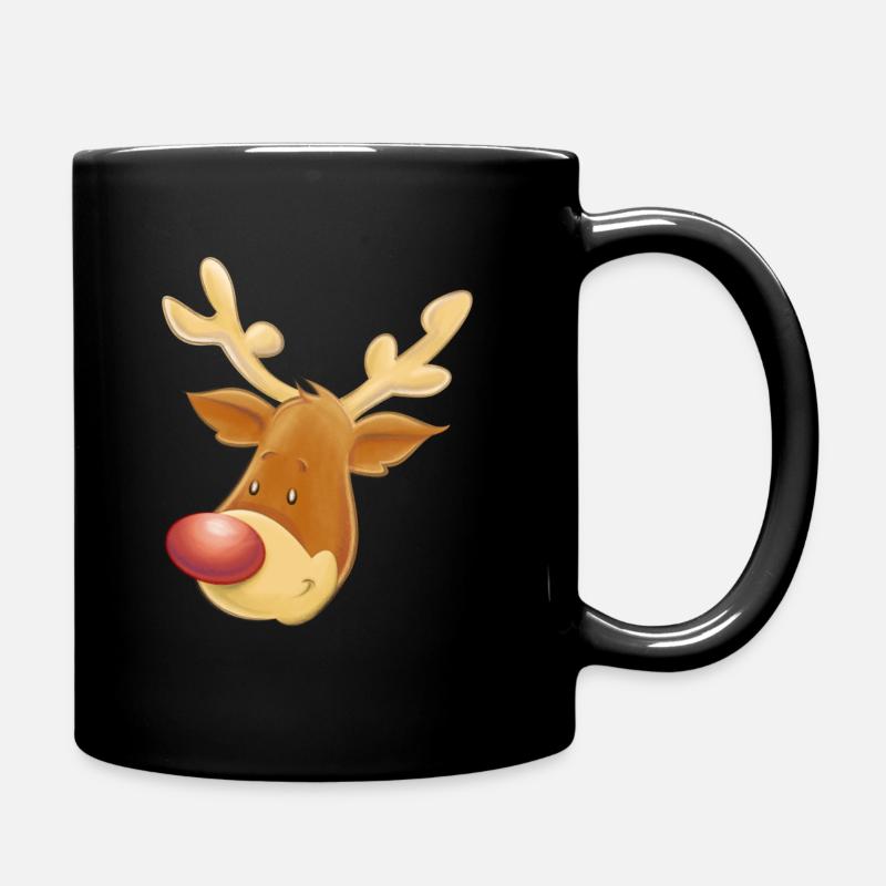 Rentier - Tasse einfarbig - Schwarz