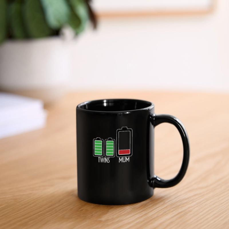 Zwilling Muttertag Mama Mutter Schwangerschaft Tasse einfarbig
