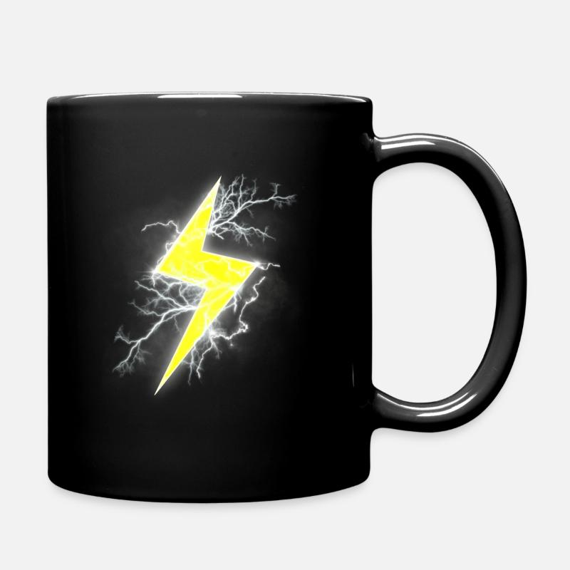 lightning shirt boys get this new design - Full Colour Mug - black