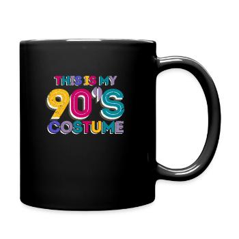 90er - Tasse einfarbig - Schwarz - Rechts