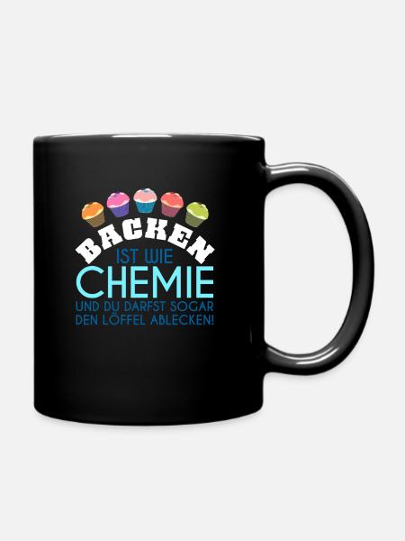 La cuisson est comme la chimie - Mug uni - noir