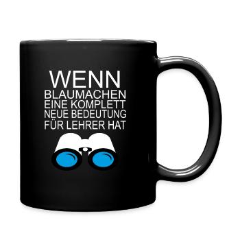 Lustiges Satire AFD Meldeportal Lehrer Geschenk - Tasse einfarbig - Schwarz - Rechts