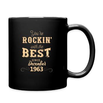 Rockin with the Best since December 1963 - Full Colour Mug - black - Right