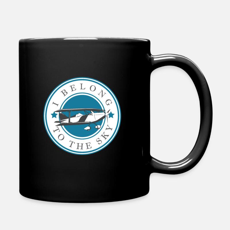 avion - Mug uni - noir