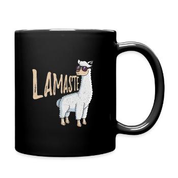 Lamaste Llama - Tasse einfarbig - Schwarz - Rechts