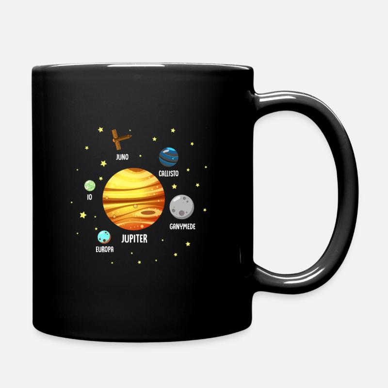 Jupiter Planet Universe Astronomy Cool Milky Way - Full Colour Mug - black