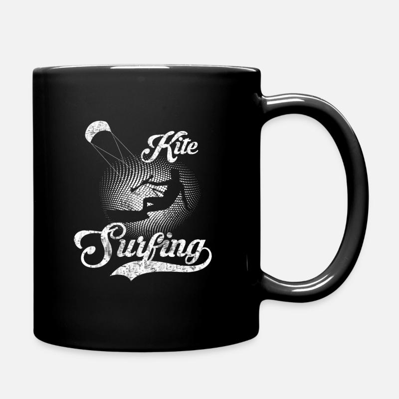 Surfer Kitesurfing Kitesurfer Kitesurfing - Full Colour Mug - black