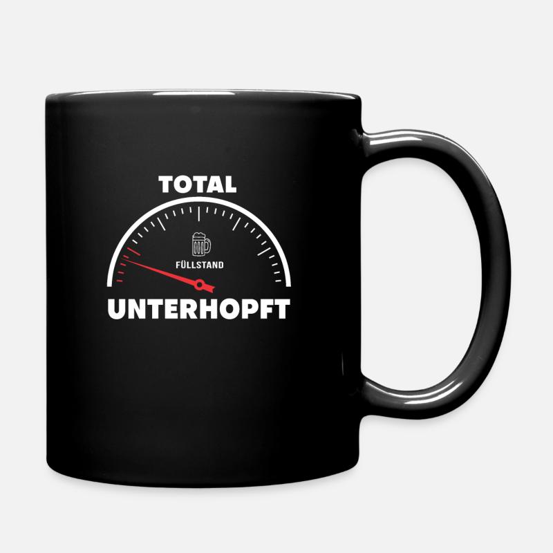Beer Under-hopped alcohol drinking speedometer gift - Full Colour Mug - black