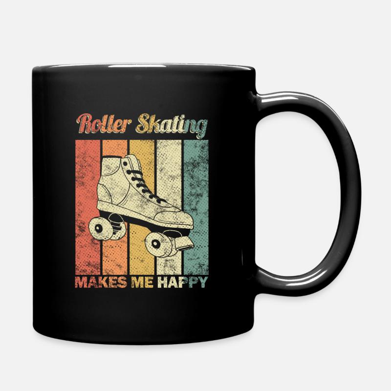 patins à roulettes - Mug uni - noir