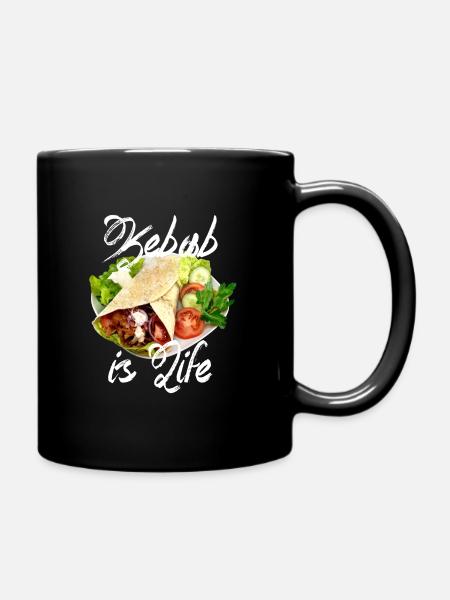 Yufka Doner Kebab avec oignon - Mug uni - noir