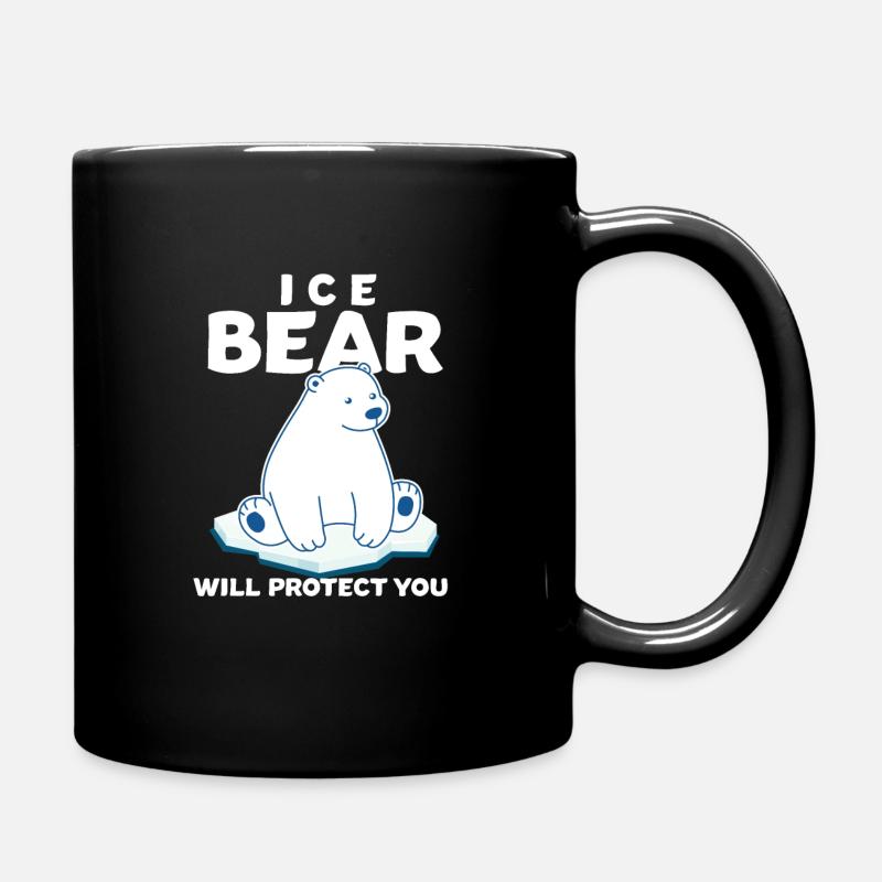 Eisbär - Tasse einfarbig - Schwarz