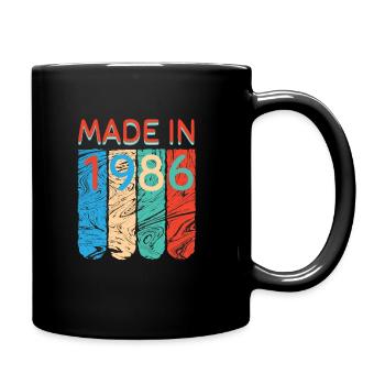 Fabriqué en 1986 - Mug uni - noir - Droite