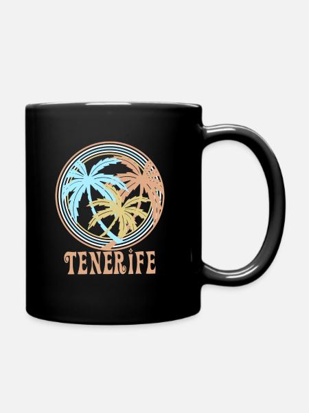 Teneriffa - Tasse einfarbig - Schwarz