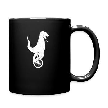 Monocycle Dinosaur T-Rex Cadeau - Mug uni - noir - Droite