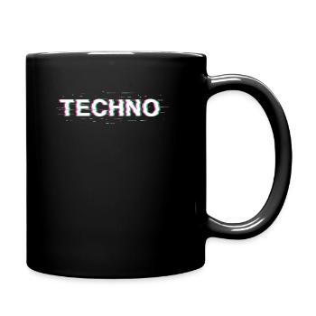 Techno 3D Rave Festival - Full Colour Mug - black - Right