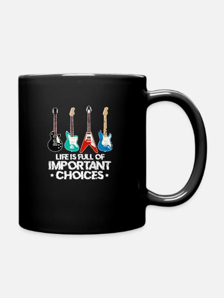 guitarist - Full Colour Mug - black