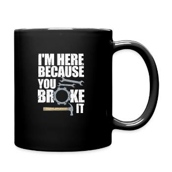 Mechaniker - Tasse einfarbig - Schwarz - Rechts