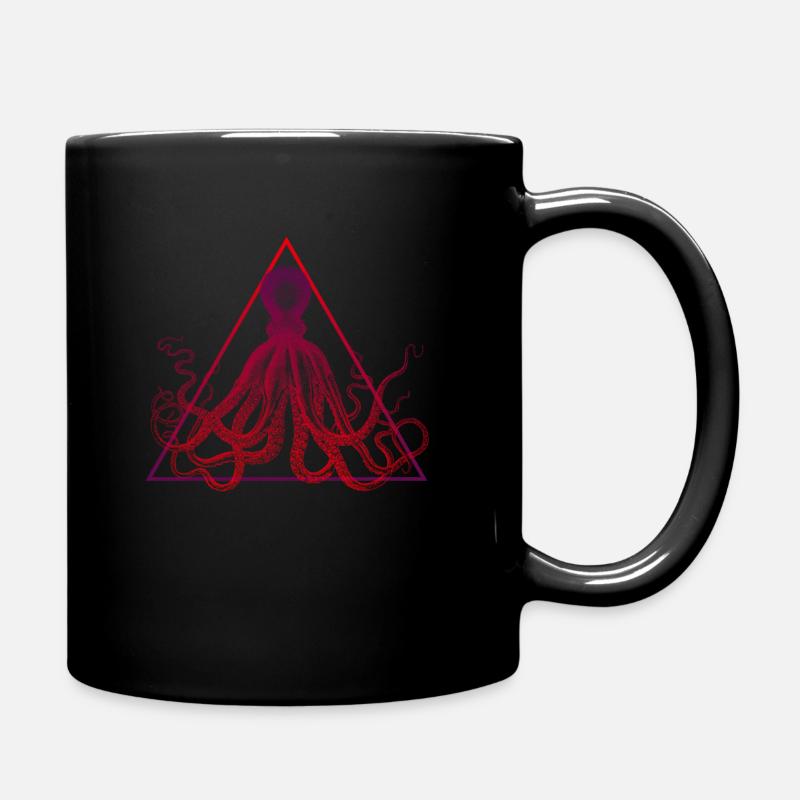 Pieuvre Pieuvre Triangle Neon - Mug uni - noir