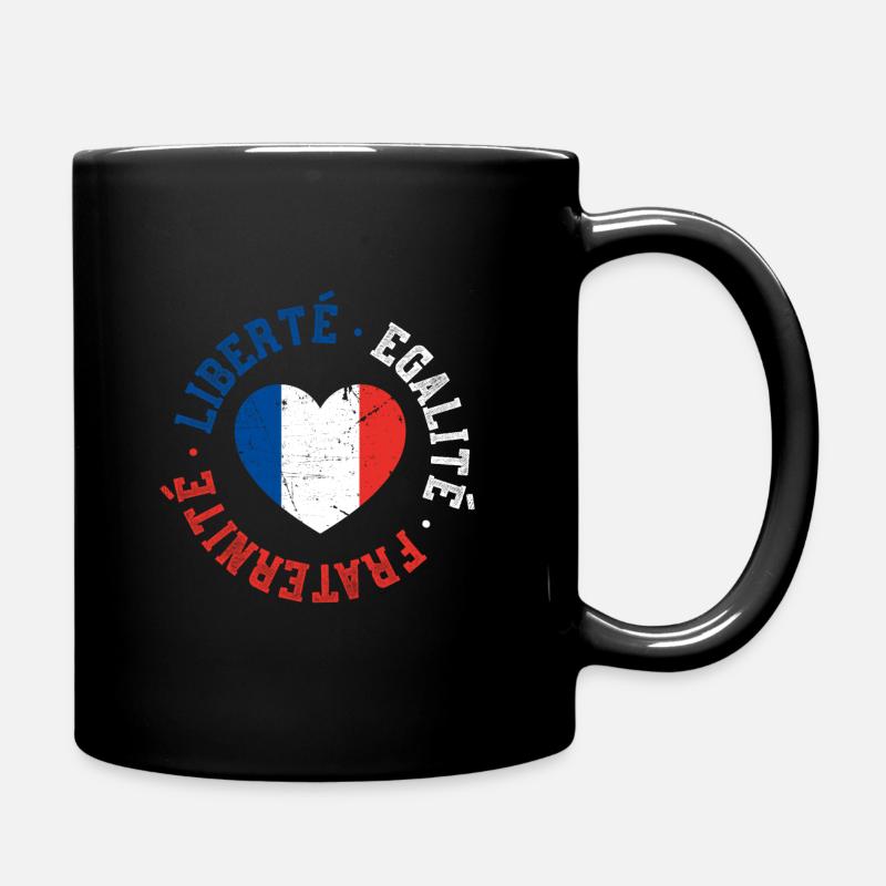 Liberté Egalité Fraternité Française - Mug uni - noir