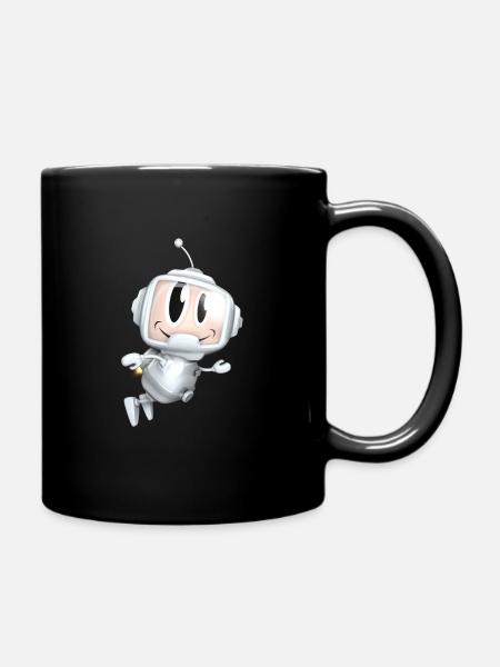 Der kleine Astronaut - Tasse einfarbig - Schwarz