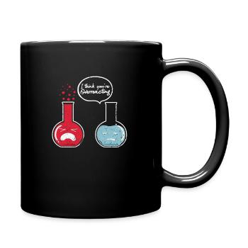 Chemie - Tasse einfarbig - Schwarz - Rechts