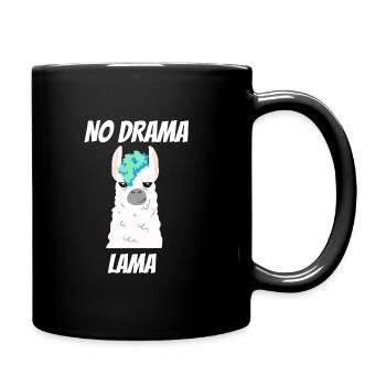 No drama Lama - Full Colour Mug - black - Right