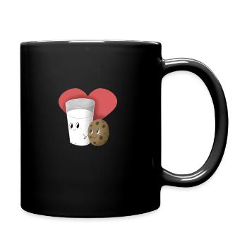 Lustiges Milch Und Keks T-Shirt Für Keks Lover - Tasse einfarbig - Schwarz - Rechts