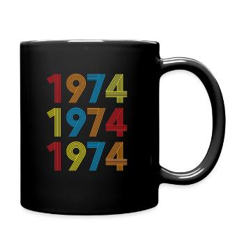 Cadeau d'anniversaire 1974 - Mug uni - noir - Droite