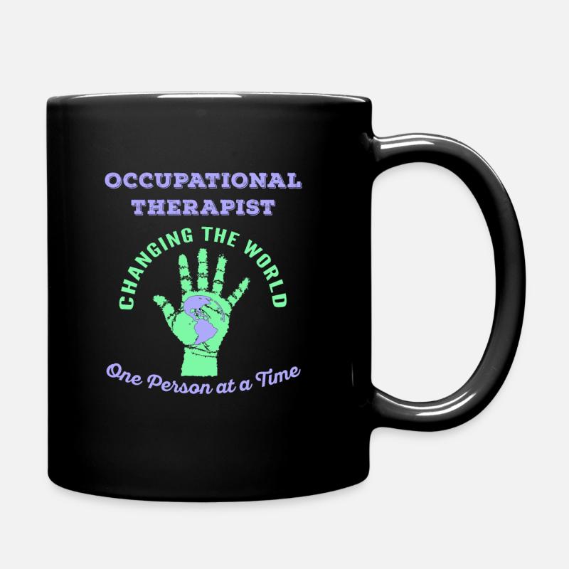 Ergotherapie Frauen OT Therapeut - Tasse einfarbig - Schwarz