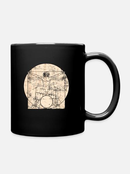 Drums - Full Colour Mug - black